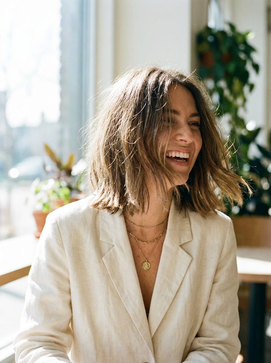 Long Bob mit nach außen gestylten Spitzen - Long Bob Frisur
